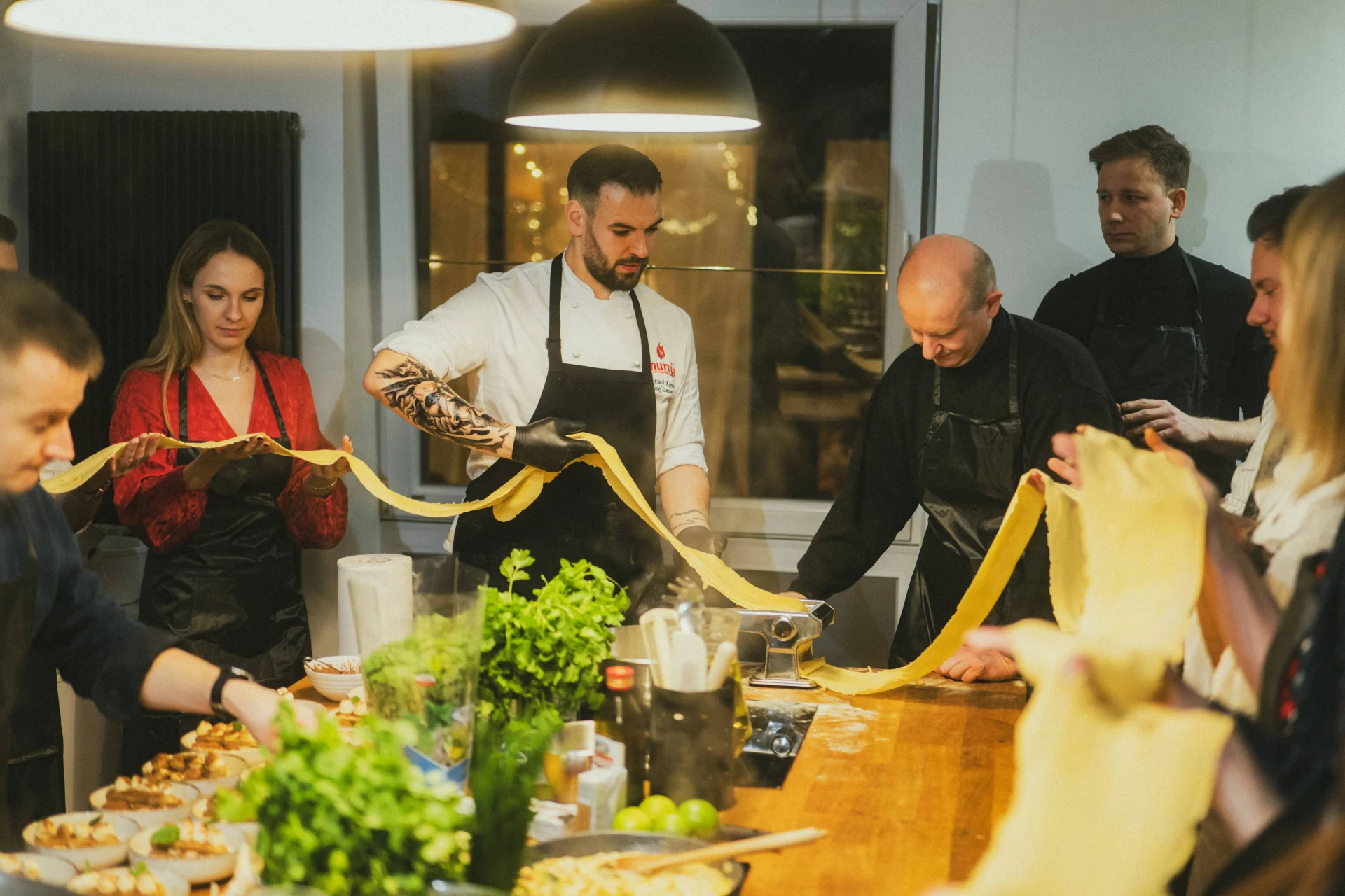 wigilia firmowa w kuchni